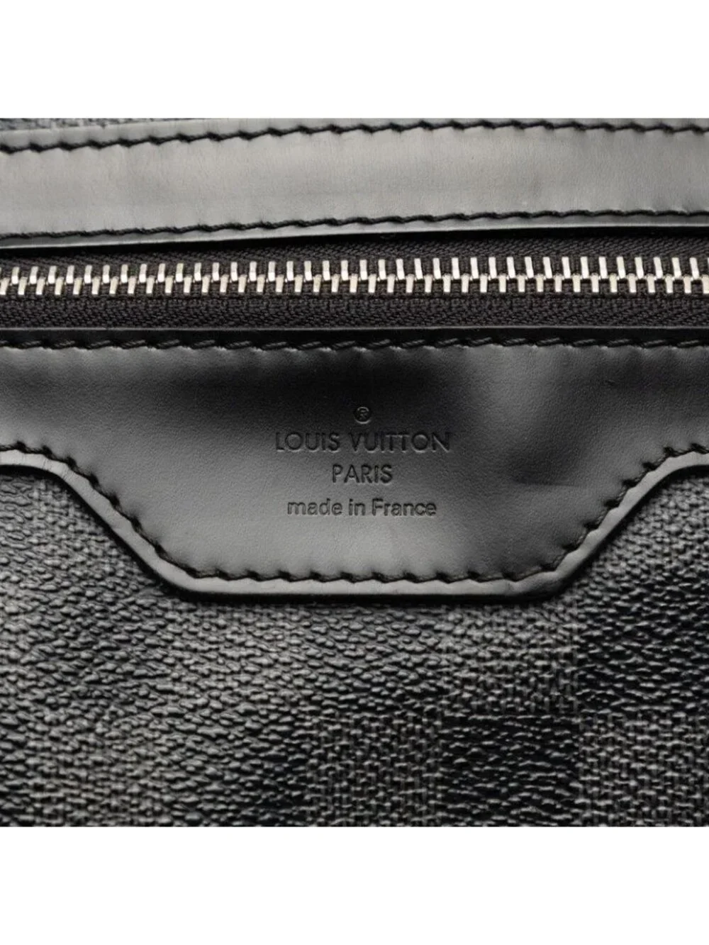 Louis Vuitton Damier Graphite Daniel MM Crossbody Shoulder Bag Black Leather